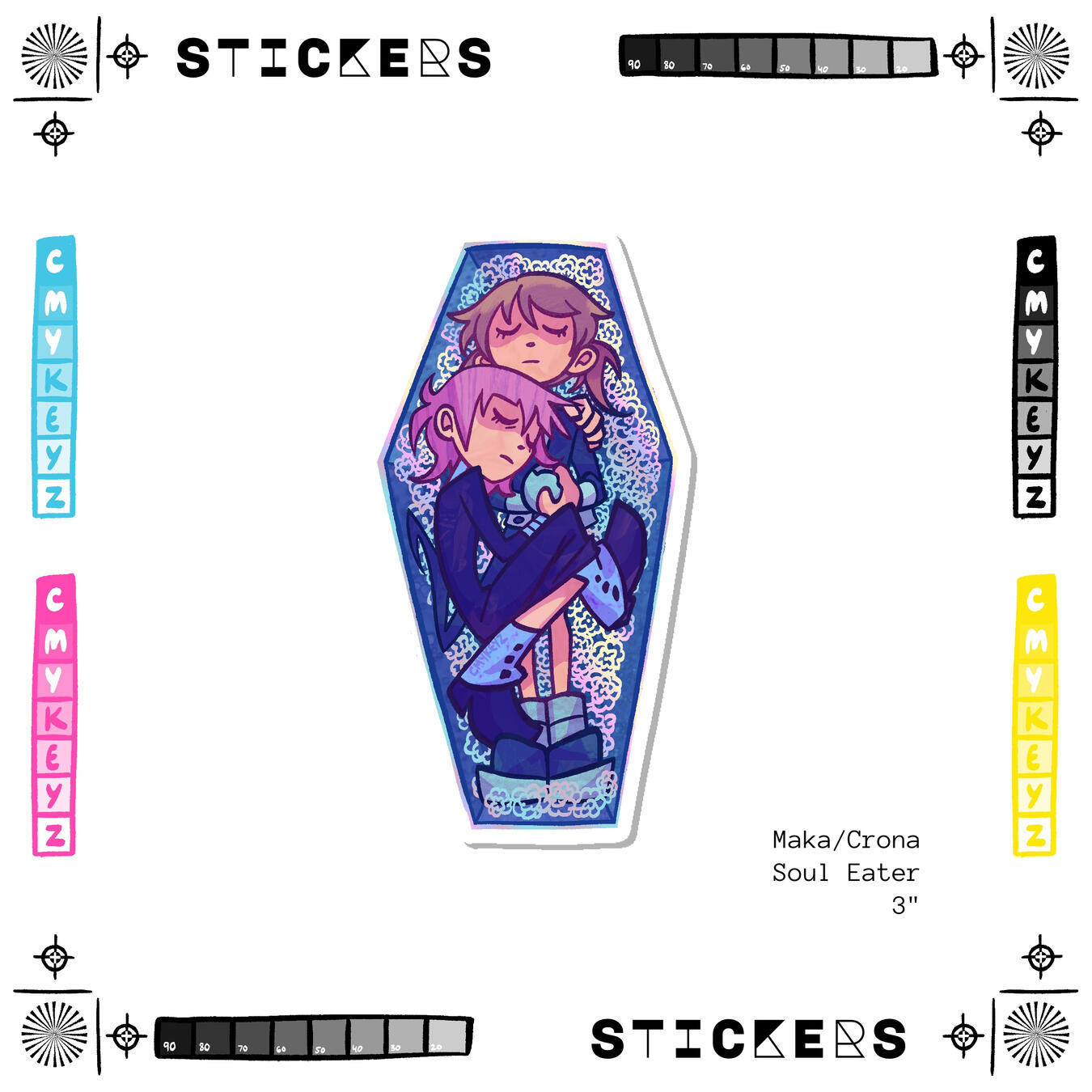 Maka & Crona Holographic Sticker Maka & Crona Holographic Sticker