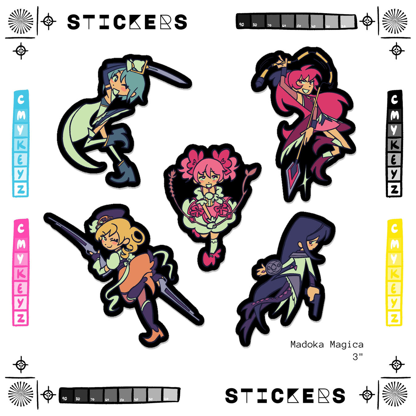 Madoka Magica Sticker Set Madoka Magica Sticker Set
