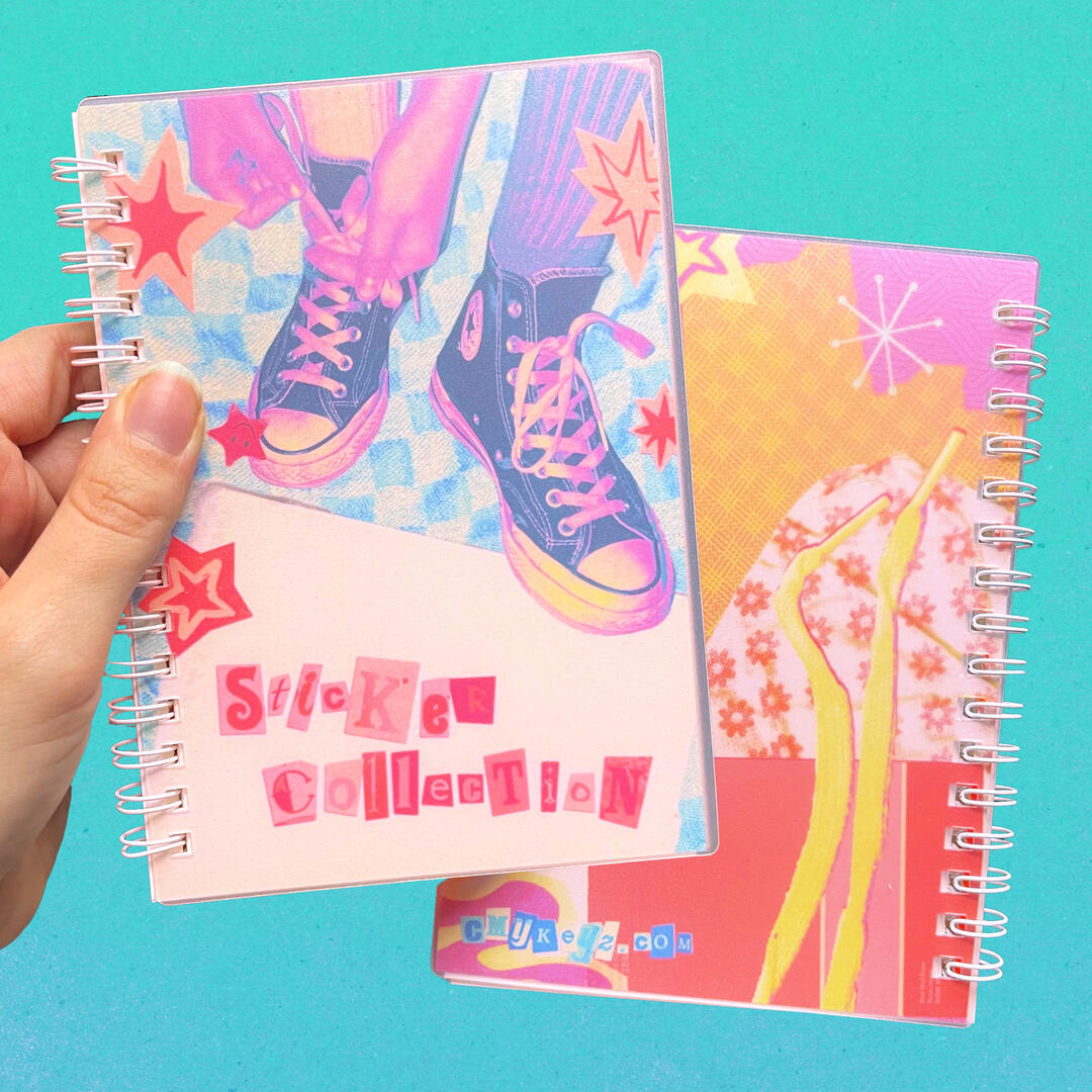 NEW! A6 reusable sticker book | original