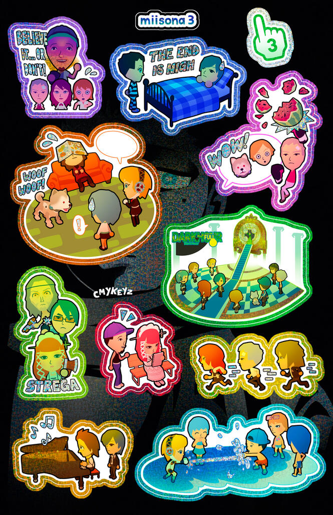 5.5 x 8.5" glitter sticker sheet