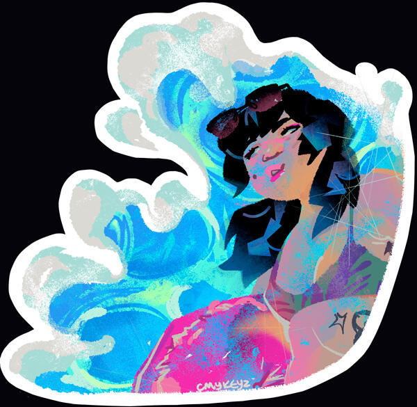 3" sticker
