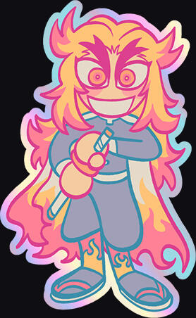 CLEARANCE! 3" holo sticker (PACK ONLY)
