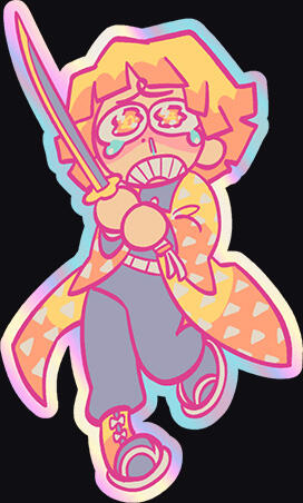 CLEARANCE! 3" holo sticker (PACK ONLY)