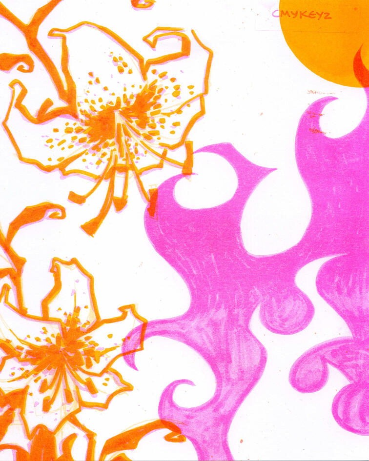 8 x 10" RISO print